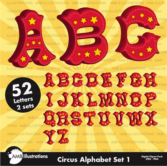Clipart Circus Alphabet AMB-1161