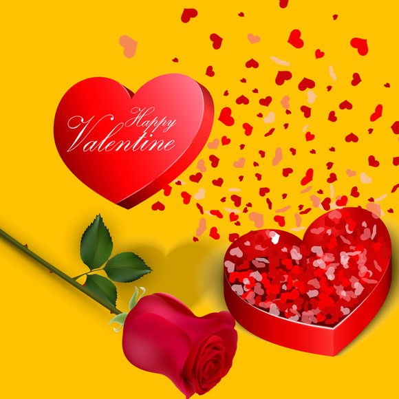Valentines Day Open Gift Box Valentines Day Open Gift Box