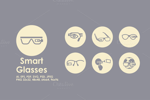 Smart Glasses Icons