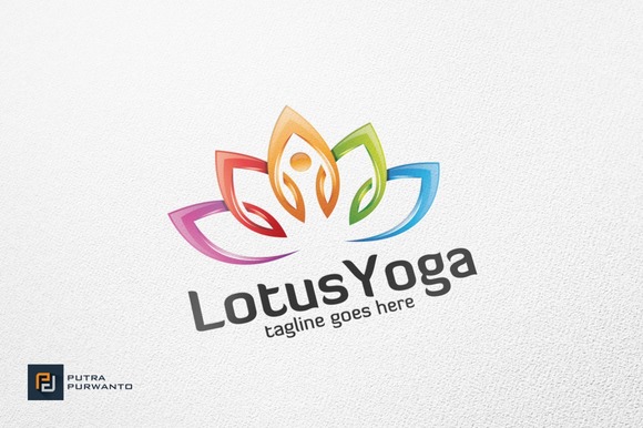Lotus Yoga Logo Template Lotus Yoga Logo Template