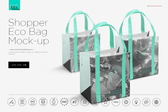 Eco Shopper Bag Mock-up