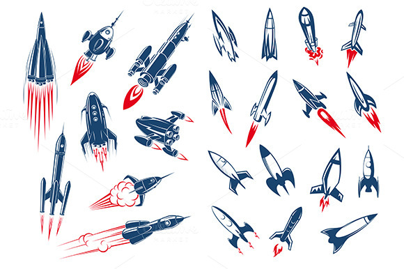 Spave Rocket Ships And Missiles