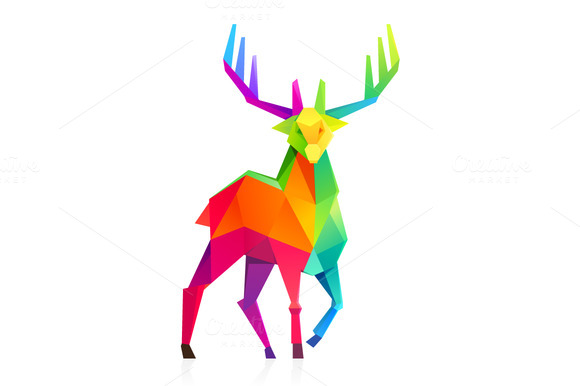 Low Poly Deer Illustration Low Poly Deer Illustration