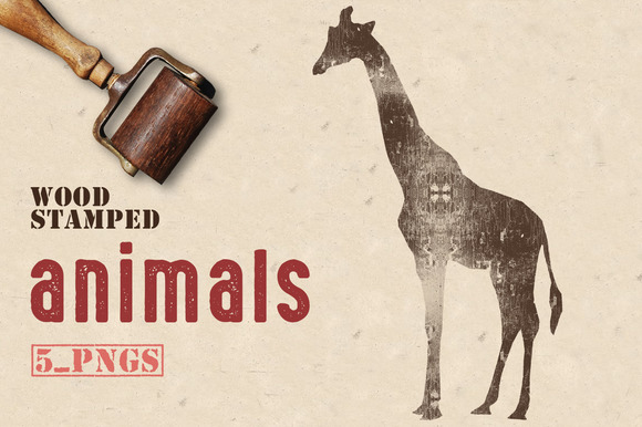Wood Stamped Animals Wood Stamped Animals
