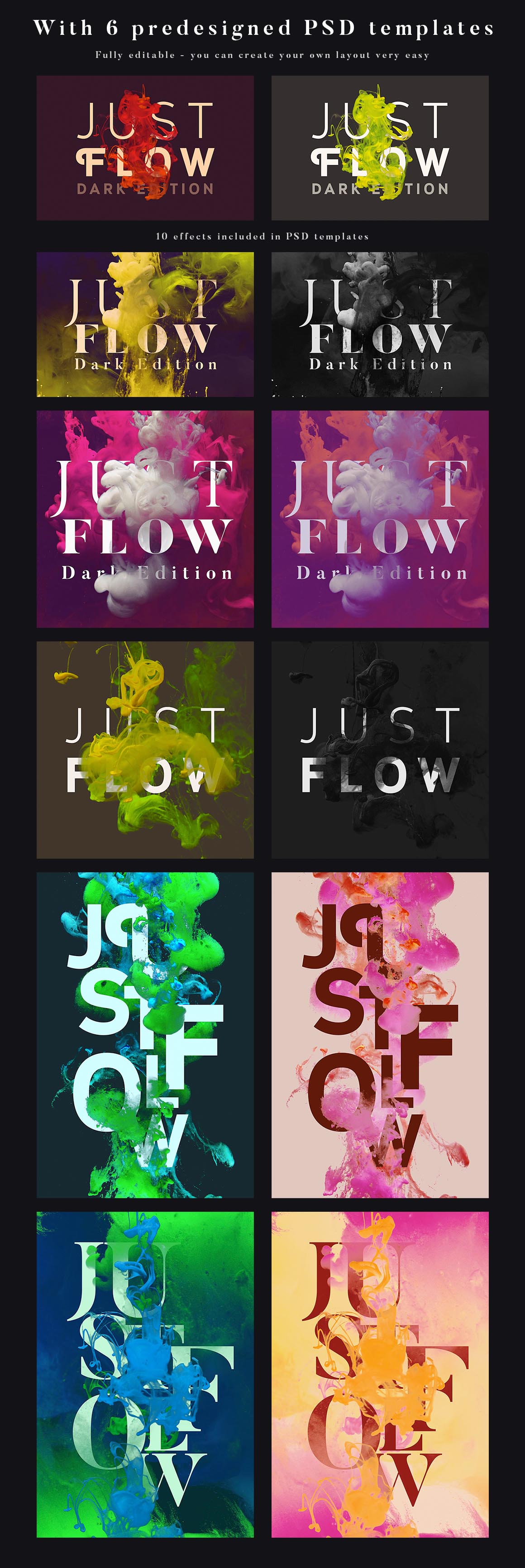 Just Flow Bundle – Light & Dark - Layer Styles - 4