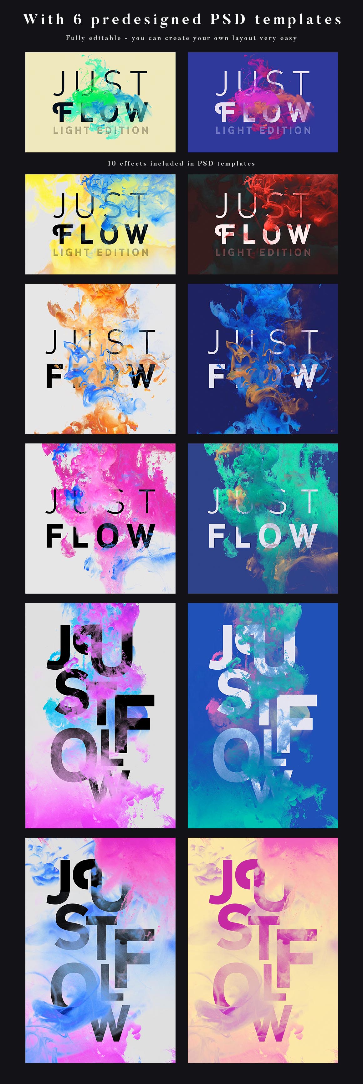 Just Flow Bundle – Light & Dark - Layer Styles - 5