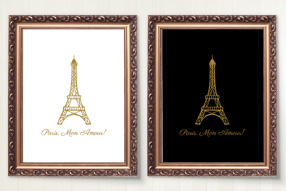 PARIS MON AMOUR Quote Art Print PARIS MON AMOUR Quote Art Print