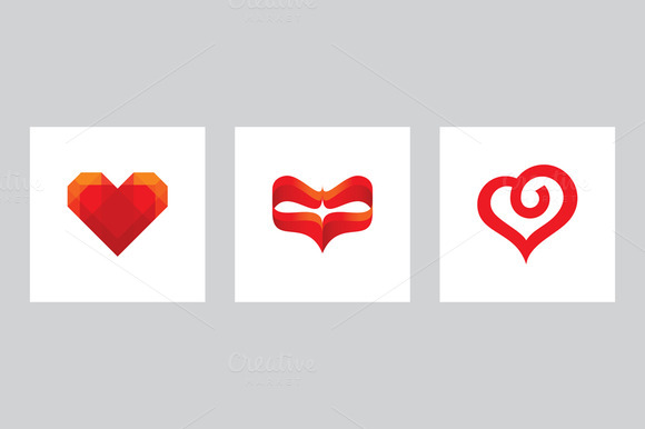 Valentine's Day Heart Vector Signs Valentine's Day Heart Vector Signs