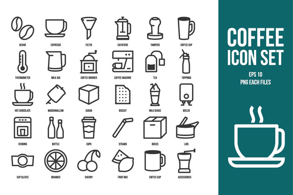 Coffee Icon Set Coffee Icon Set
