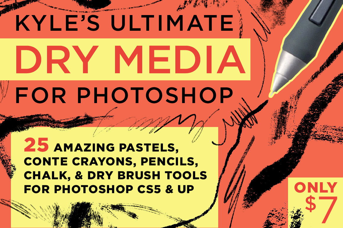 download dry media brushes photoshop