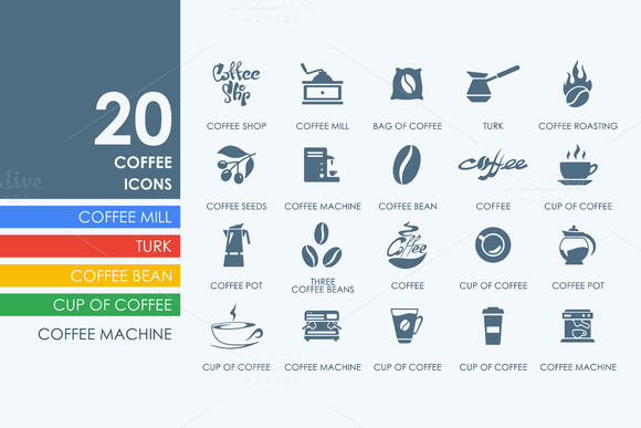 20 Coffee Icons 20 Coffee Icons