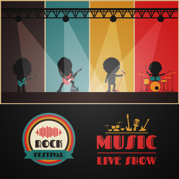 Rock Concert Stage Rock Concert Stage