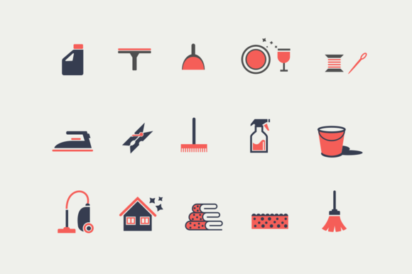 15 Housekeeping And Cleaning Icons 15 Housekeeping And Cleaning Icons