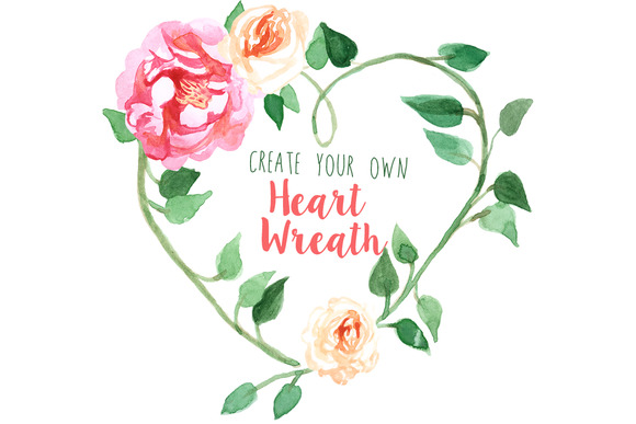Create Your Own Heart Wreath Create Your Own Heart Wreath