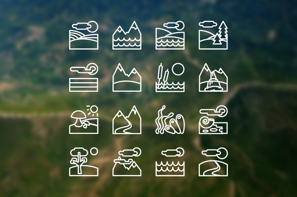 16 Landscape Icons 16 Landscape Icons