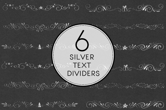 Silver Text Dividers Silver Text Dividers