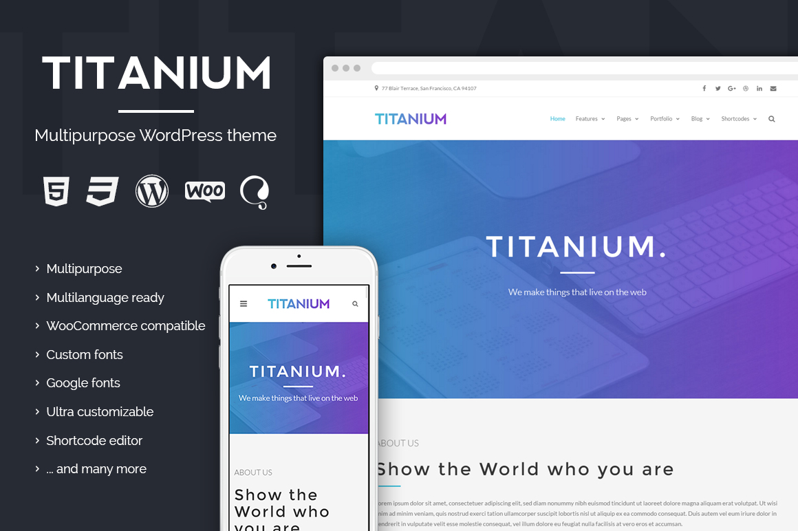 Titanium - Premium WordPress theme - Business - 1