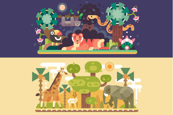 Desert And Jungle African Animals Desert And Jungle African Animals
