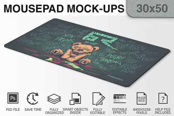 Mousepad Mockups 30x50 3