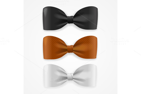 Colorful Bow Tie Set Vector Colorful Bow Tie Set Vector