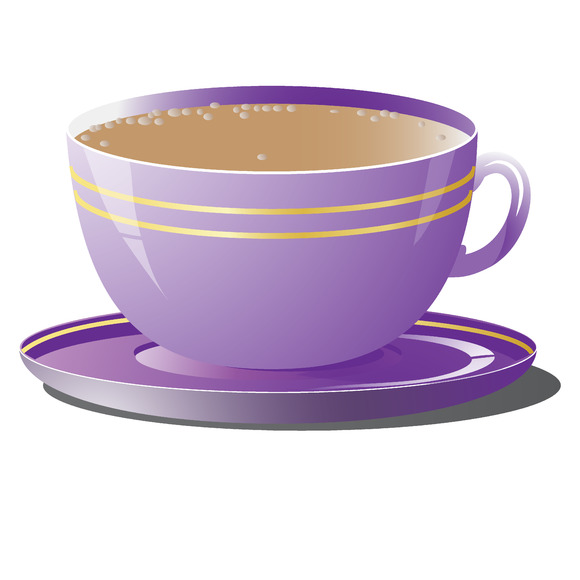 Vector Illustration Of Purple Cup Vector Illustration Of Purple Cup