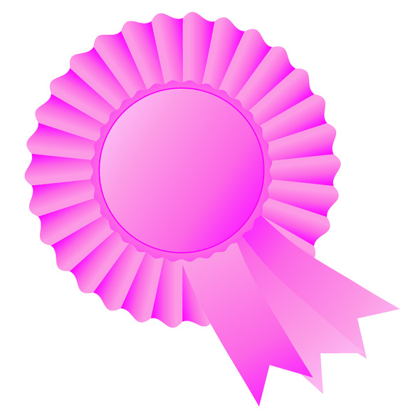 Rosette Ribbon Pink Rosette Ribbon Pink