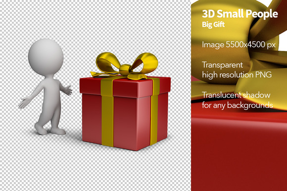 3D Small People Big Gift 3D Small People Big Gift