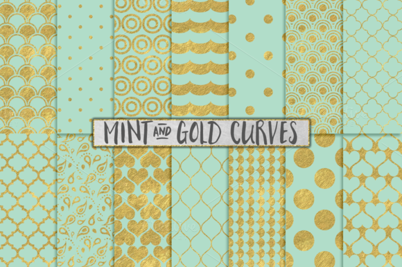 Mint And Gold Foil Backgrounds Mint And Gold Foil Backgrounds