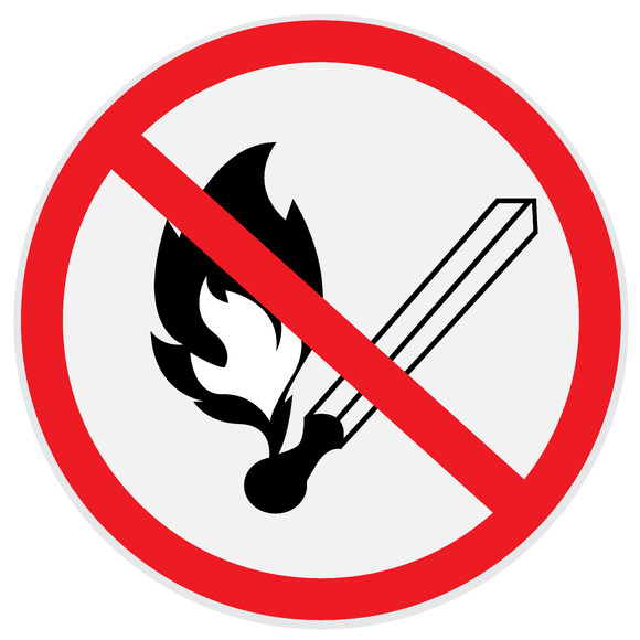 No Open Fire No Smoking Sign No Open Fire No Smoking Sign