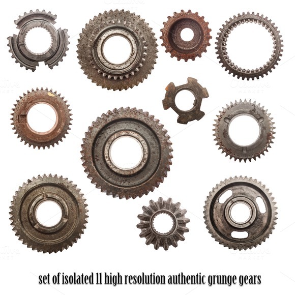 11 High Resolution Cog Wheels Gear 11 High Resolution Cog Wheels Gear