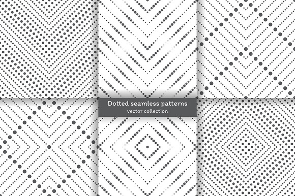 Set Of Dotted Seamless Patterns Set Of Dotted Seamless Patterns