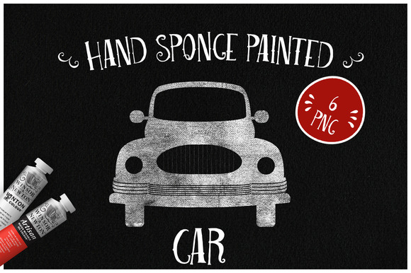 Sponge Painted Cars Sponge Painted Cars