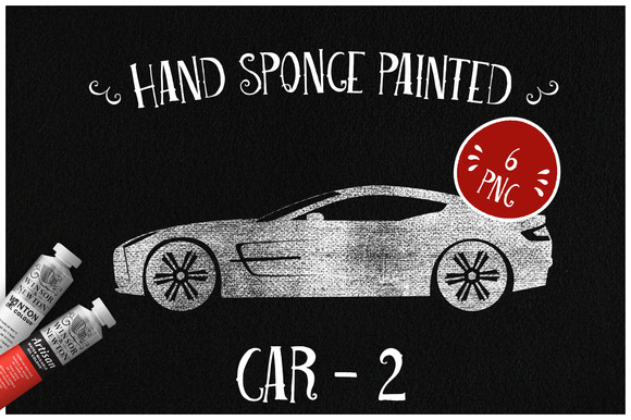 Sponge Painted Cars Sponge Painted Cars