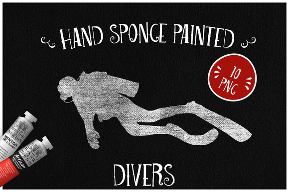 Sponge Painted Divers Sponge Painted Divers