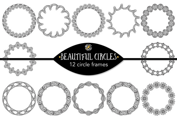 Beautiful Circles 12 Circle Frames Beautiful Circles 12 Circle Frames