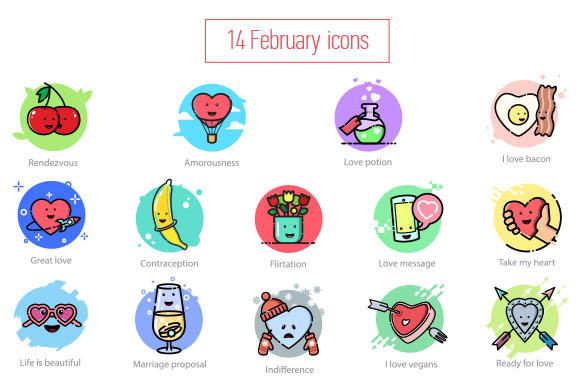 14 February Icons