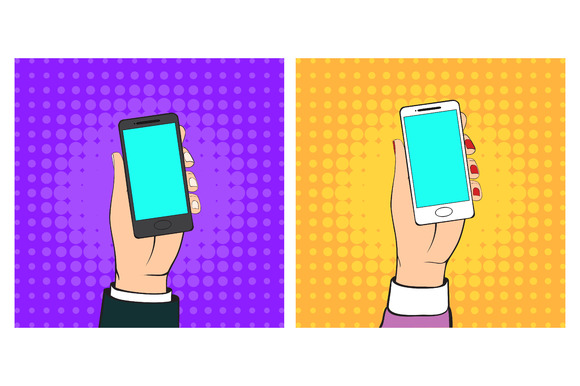 Human Hands Holding A Mobile Phone Human Hands Holding A Mobile Phone