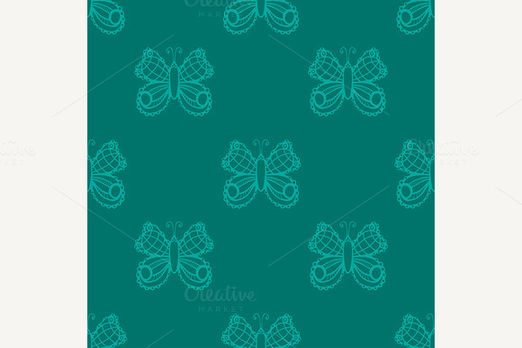 Pattern With Butterflies