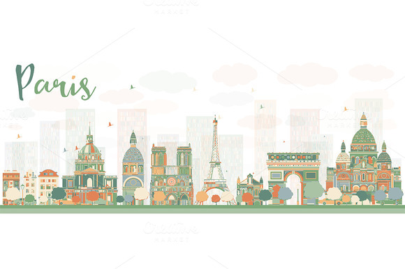 Abstract Paris Skyline Abstract Paris Skyline