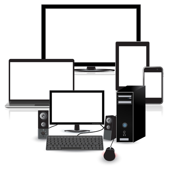 Modern Electronic Devices Vector