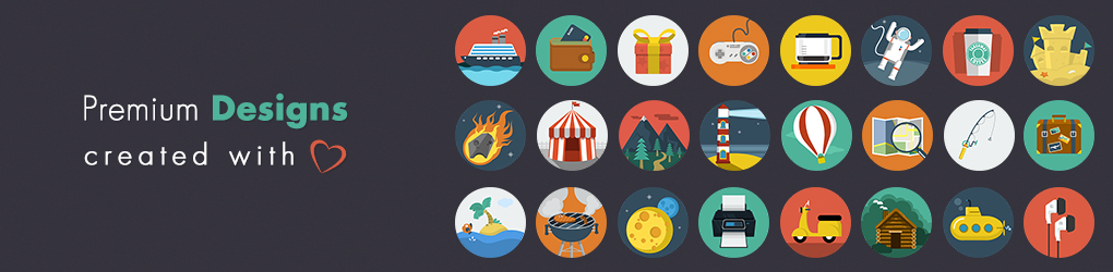 CreativeMarket banner for @Flat