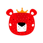 The Brilliant Red Bear