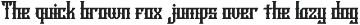 SABNAC - Gothic Font preview
