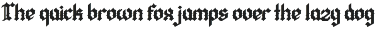 QIUBA Blackletter font preview