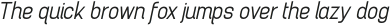 Brainy SemiLight Expanded Italic otf (300)
