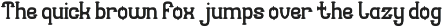 Seashore font preview