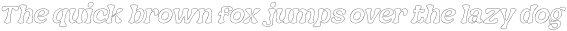 Nagbuloe Thin Italic Outline otf (100)