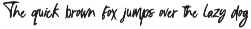 The Raster Font preview