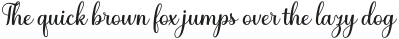 Gladista Script otf (400) Sample