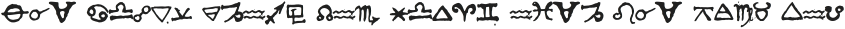1651 Alchemy symbols otf (400) Sample